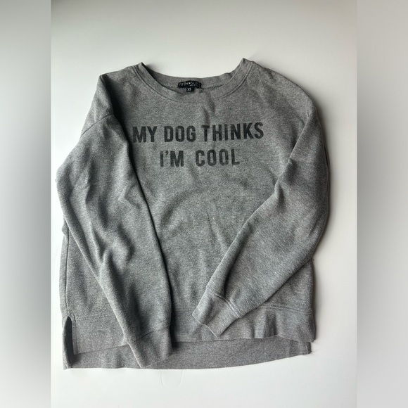 Boutiques sweatshirt extra small,  Brand Fifth Sun, color gray - Picture 1 of 6